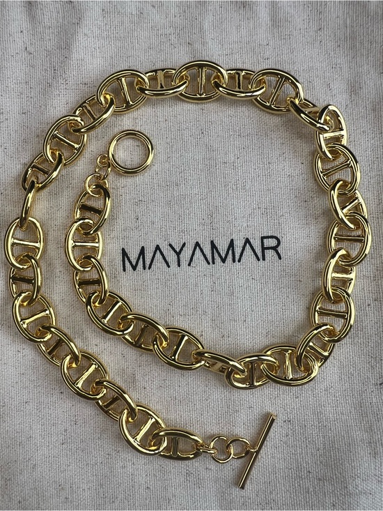 Mayamar Jewelry - MAYAMAR 24k Gold Link Chain Necklace NWOT